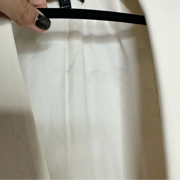 Brandon Maxwell Layered Lapel Suiting Jacket in Ivory - Picture 7 of 14